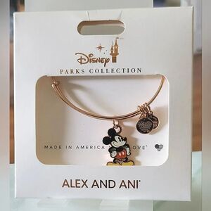 Alex and Ani Rose Gold Mickey Mouse Bangle